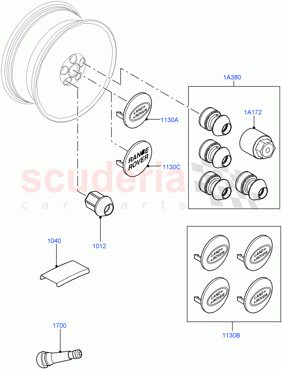 Wheels (Additional Equipment) of Land Rover Land Rover Range Rover (2012-2021) [2.0 Turbo Petrol GTDI]