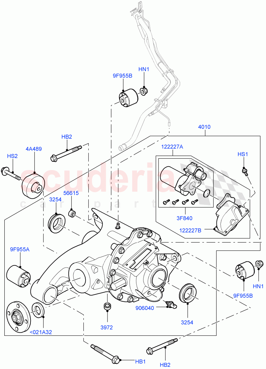 Rear Axle ((V) FROMAA000001) of Land Rover Land Rover Discovery 4 (2010-2016) [4.0 Petrol V6]