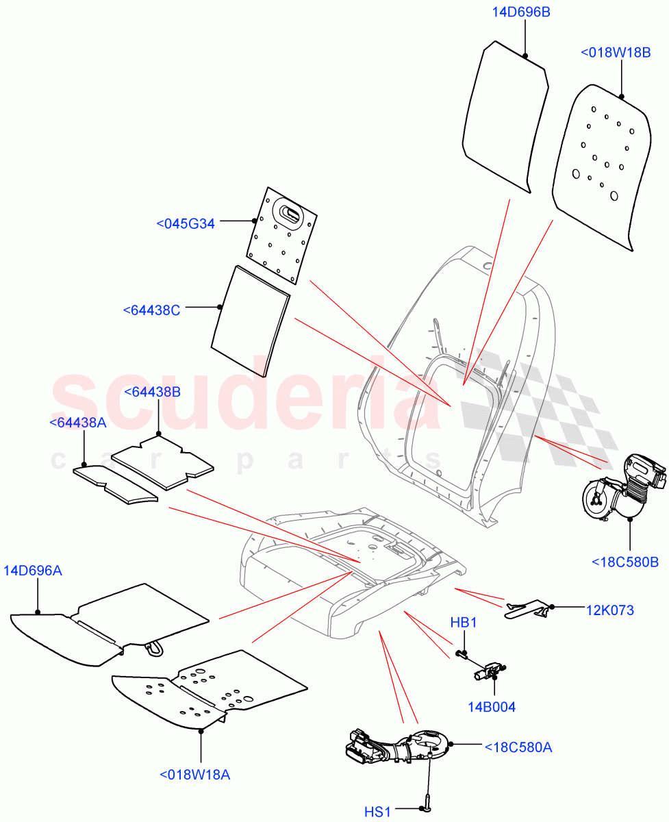 Front Seat Pads/Valances & Heating (Heating) (Short Wheelbase, Standard Wheelbase) of Land Rover Land Rover Defender (2020+) [5.0 OHC SGDI SC V8 Petrol]