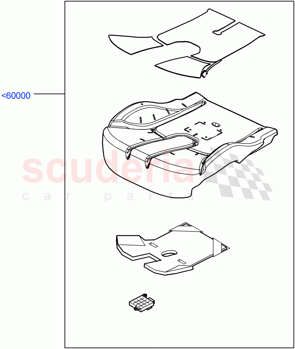 Front Seat Base (Sensors, For North America Only) ((+) "CDN/MEX/USA") of Land Rover Land Rover Range Rover (2012-2021) [3.0 I6 Turbo Petrol AJ20P6]