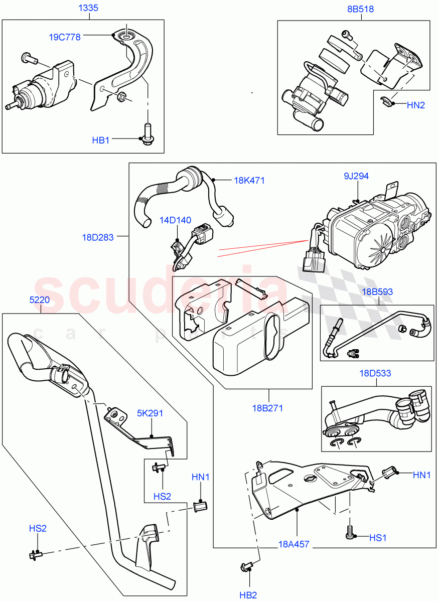 Auxiliary Fuel Fired Pre-Heater (Page A) (Changsu (China), Fuel Fired Heater With Park Heat, With Fuel Fired Heater) ((V) FROMEG000001) of Land Rover Land Rover Range Rover Evoque (2012-2018) [2.0 Turbo Petrol GTDI]
