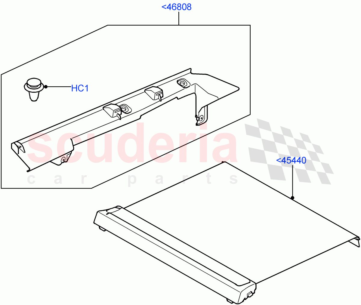 Load Compartment Trim (Package Tray) ((V) FROMAA000001) of Land Rover Land Rover Discovery 4 (2010-2016) [2.7 Diesel V6]