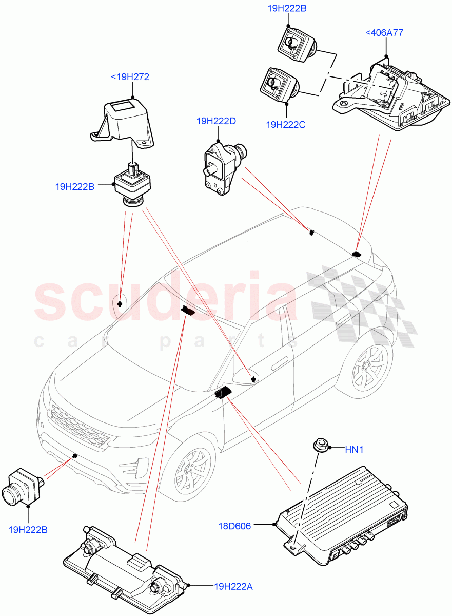 Camera Equipment (Changsu (China)) of Land Rover Land Rover Range Rover Evoque (2019+) [2.0 Turbo Diesel]