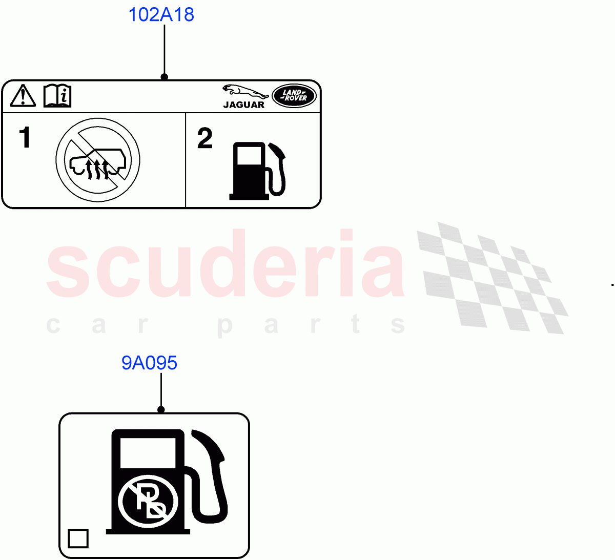 Labels (Fuel Information) (Changsu (China)) ((V) FROMGH000001) of Land Rover Land Rover Discovery Sport (2015+) [2.0 Turbo Diesel]