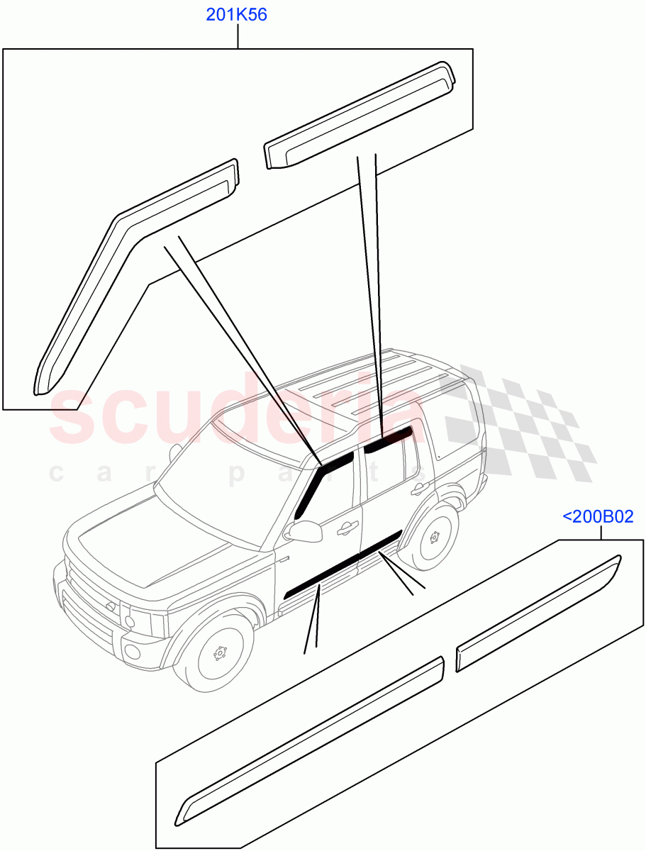 Body Dress Up Kits - Side (Accessory) ((V) FROMAA000001) of Land Rover Land Rover Discovery 4 (2010-2016) [5.0 OHC SGDI NA V8 Petrol]