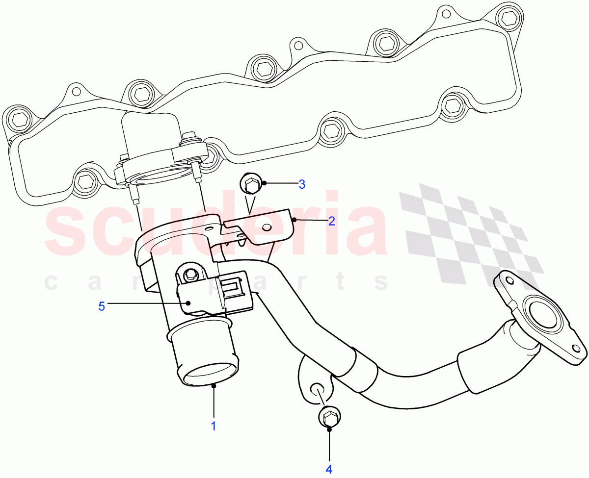 Emission Control - Valves/Hoses ((V) FROM7A000001, (V) TOBA999999) of Land Rover Land Rover Defender (2007-2016)