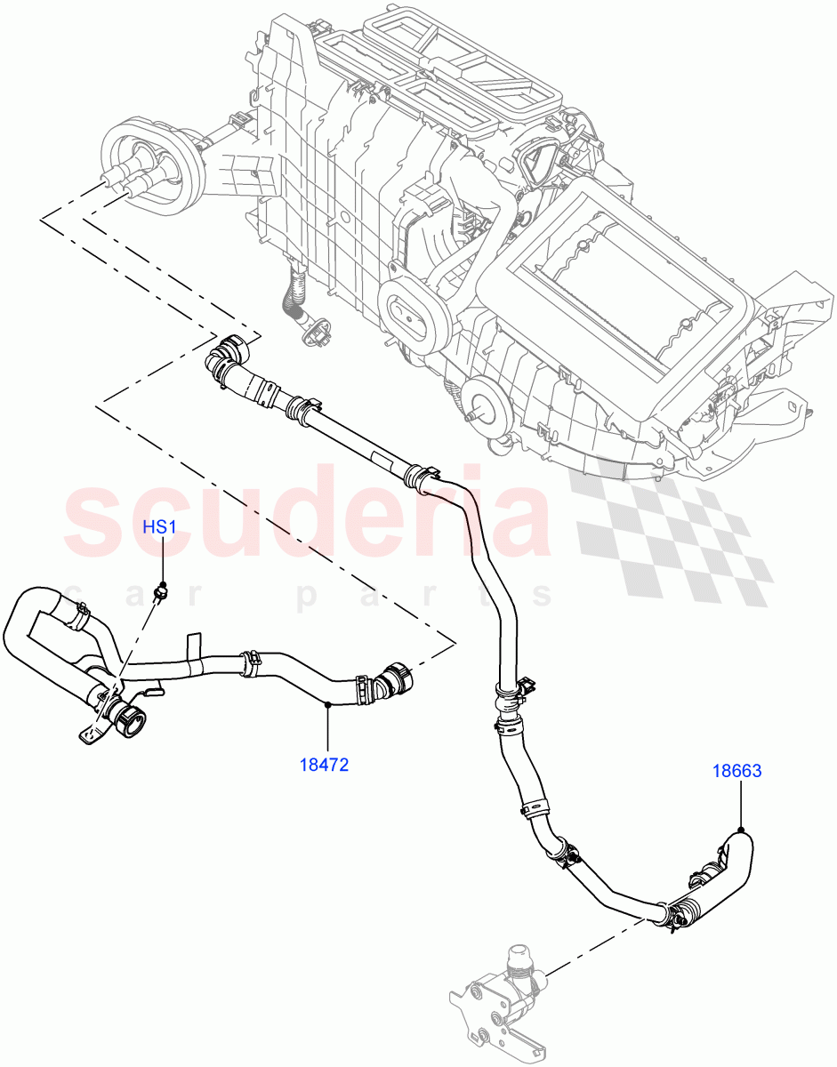Heater Hoses (3.0L AJ20D6 Diesel High, With Ptc Heater, Less Heater) ((V) FROMMA000001) of Land Rover Land Rover Range Rover Velar (2017+) [3.0 DOHC GDI SC V6 Petrol]