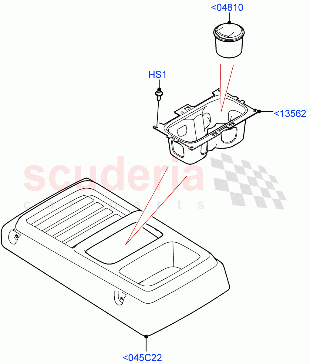 Console - Floor (Less Floor Mounted Console) of Land Rover Land Rover Defender (2020+) [3.0 I6 Turbo Petrol AJ20P6]