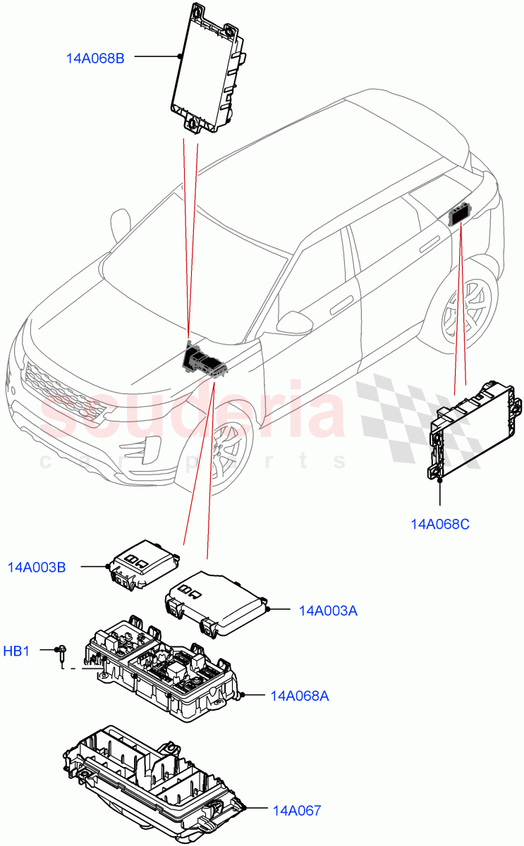 Fuses, Holders And Circuit Breakers (Passenger Compartment) (Changsu (China)) of Land Rover Land Rover Range Rover Evoque (2019+) [1.5 I3 Turbo Petrol AJ20P3]
