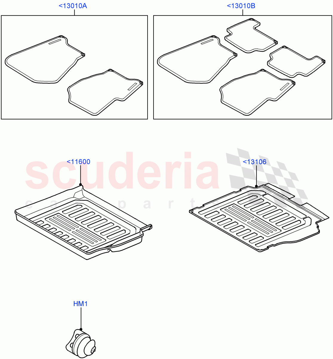 Interior Dress Up (Floor Mats, Accessory) ((V) FROMAA000001) of Land Rover Land Rover Range Rover Sport (2010-2013) [5.0 OHC SGDI SC V8 Petrol]