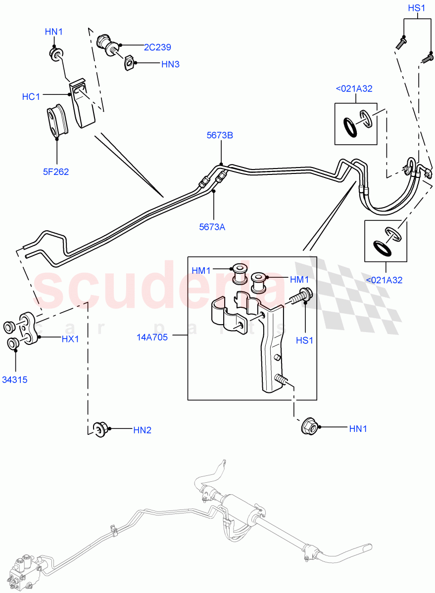 Active Anti-Roll Bar System (ARC Pipes, Rear) (With Roll Stability Control) ((V) FROMAA000001) of Land Rover Land Rover Range Rover Sport (2010-2013) [3.6 V8 32V DOHC EFI Diesel]