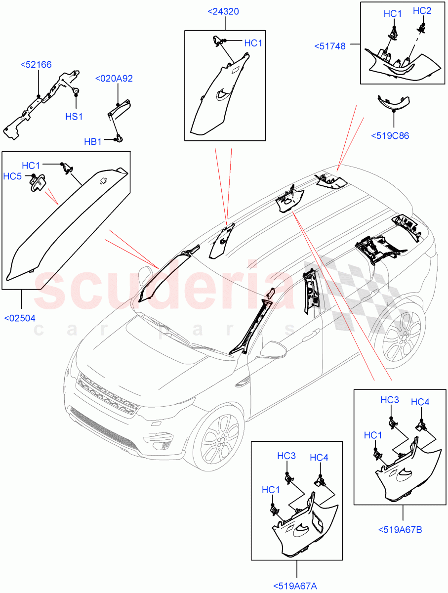 Side Trim (Front And Rear) (Halewood (UK)) of Land Rover Land Rover Discovery Sport (2015+) [2.0 Turbo Petrol GTDI]