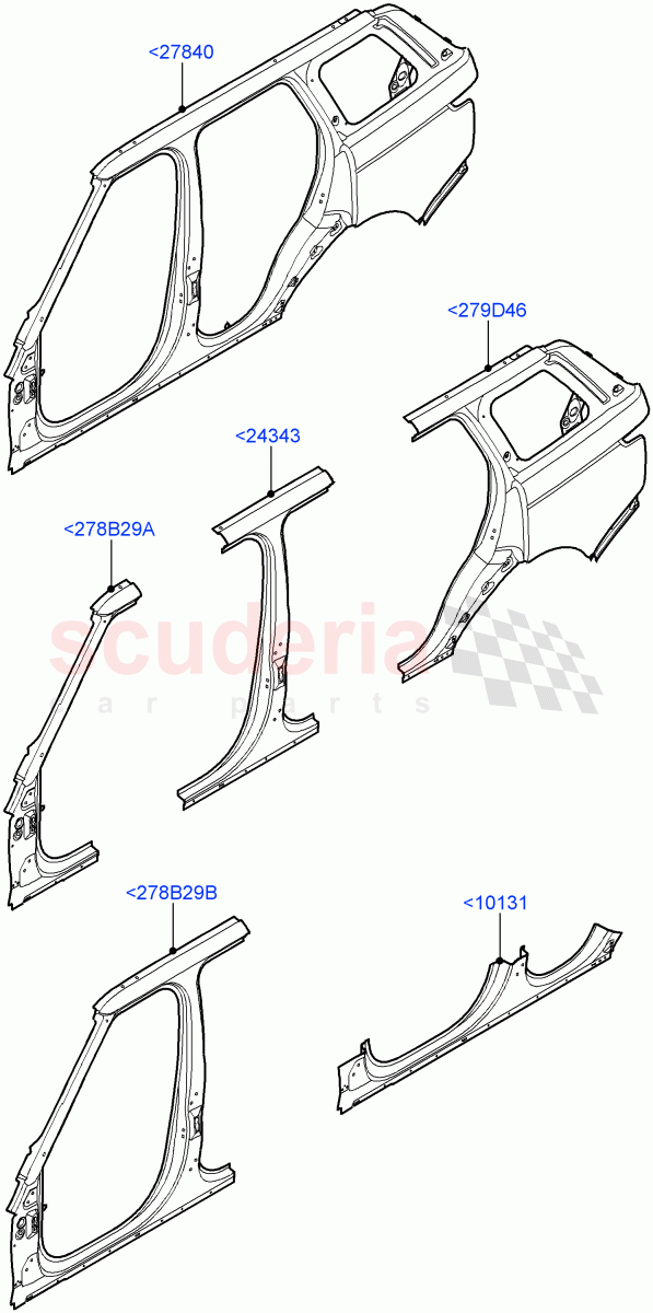Side Panels - Outer of Land Rover Land Rover Range Rover (2012-2021) [2.0 Turbo Petrol AJ200P]