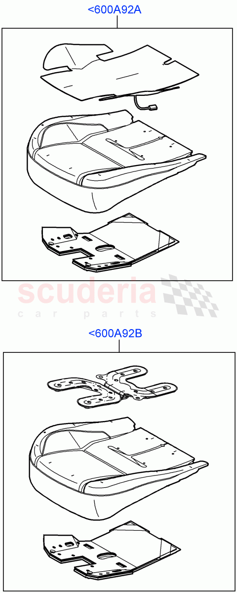 Front Seat Base (For North America Only) ((V) FROMAA000001) of Land Rover Land Rover Range Rover (2010-2012) [3.6 V8 32V DOHC EFI Diesel]