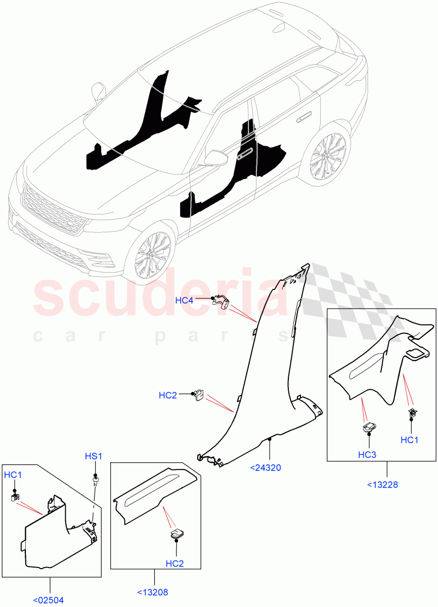 Side Trim (Sill) of Land Rover Land Rover Range Rover Velar (2017+) [2.0 Turbo Diesel AJ21D4]
