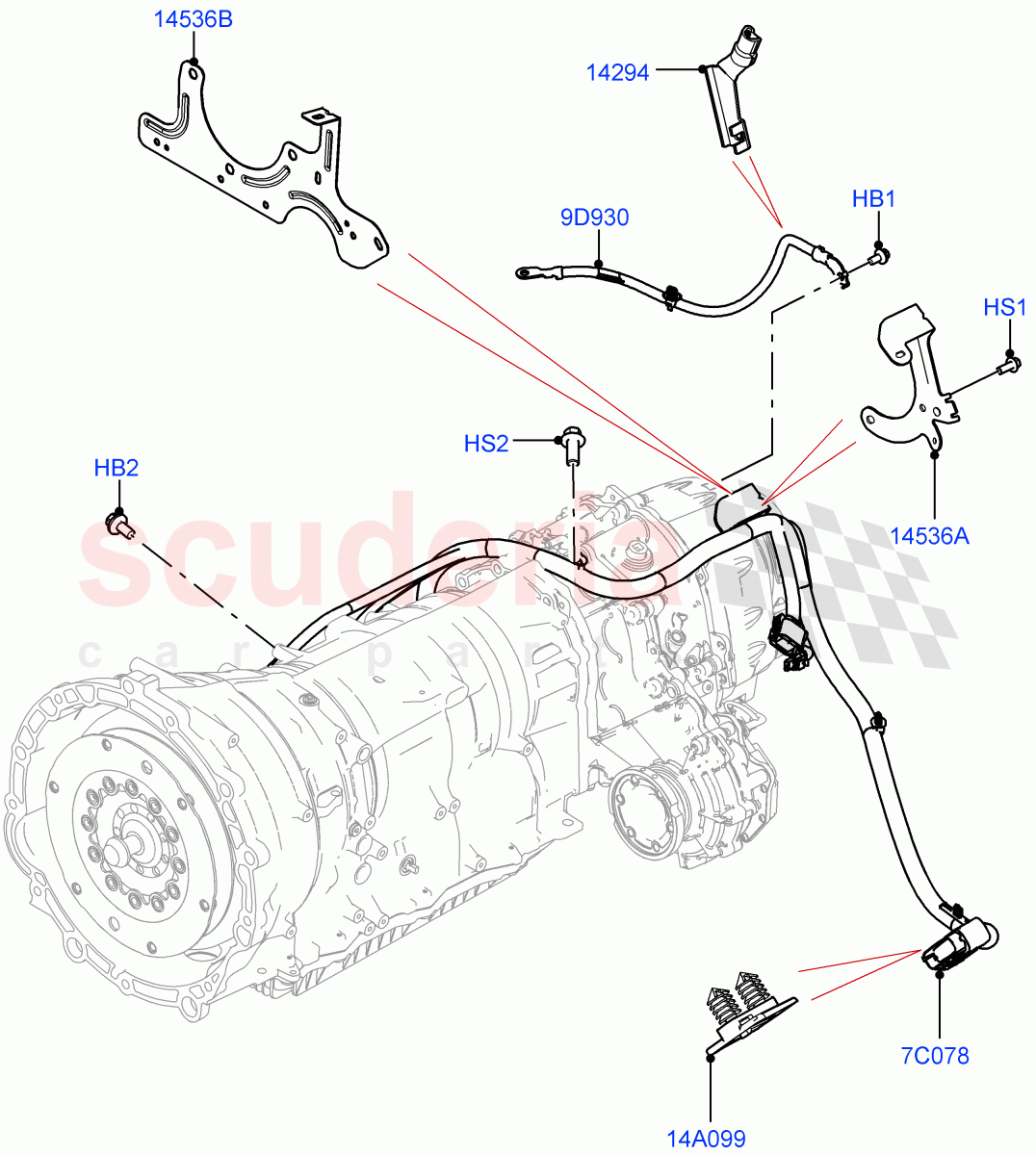 Electrical Wiring - Engine And Dash (Transmission) of Land Rover Land Rover Defender (2020+) [5.0 OHC SGDI SC V8 Petrol]