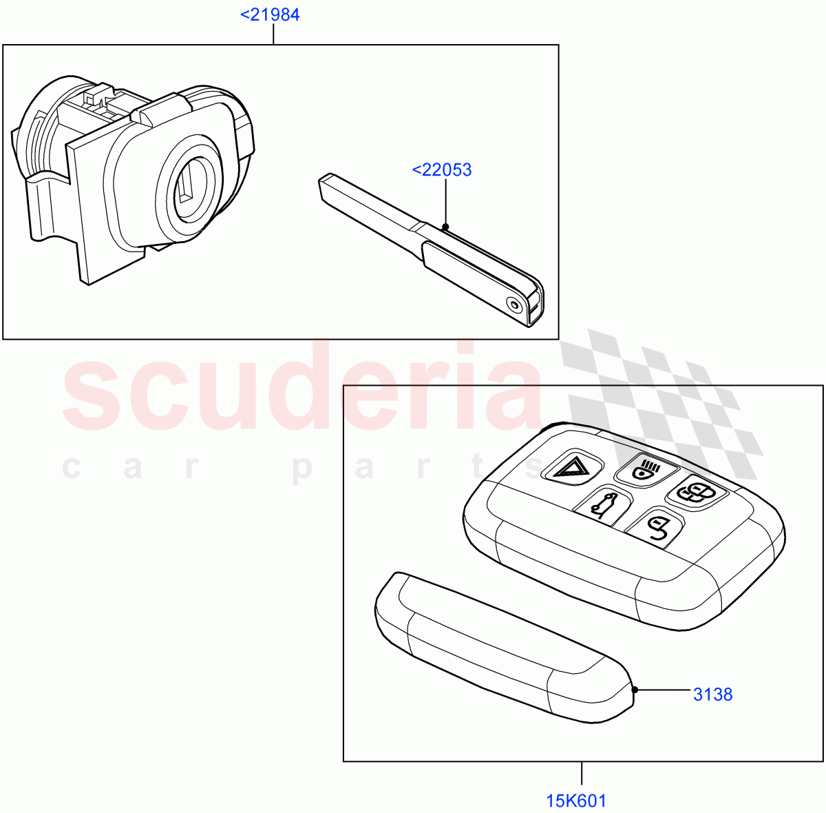 Vehicle Lock Sets And Repair Kits (Itatiaia (Brazil)) ((V) FROMGT000001) of Land Rover Land Rover Discovery Sport (2015+) [2.2 Single Turbo Diesel]