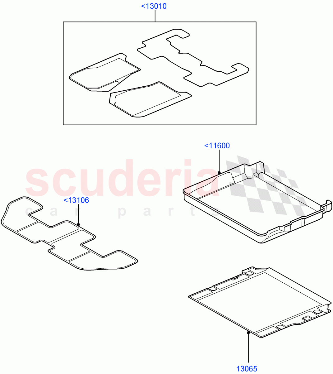 Interior Dress Up (Accessory, Floor Mats) ((V) FROMAA000001) of Land Rover Land Rover Discovery 4 (2010-2016) [4.0 Petrol V6]