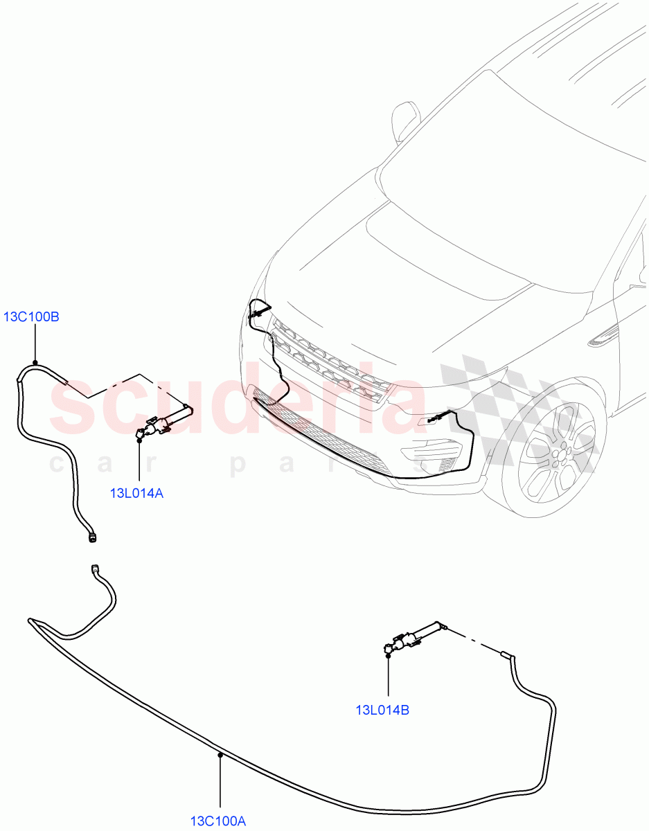Headlamp Washer (Changsu (China), With Headlamp Power Wash) ((V) FROMFG000001) of Land Rover Land Rover Discovery Sport (2015+) [2.2 Single Turbo Diesel]