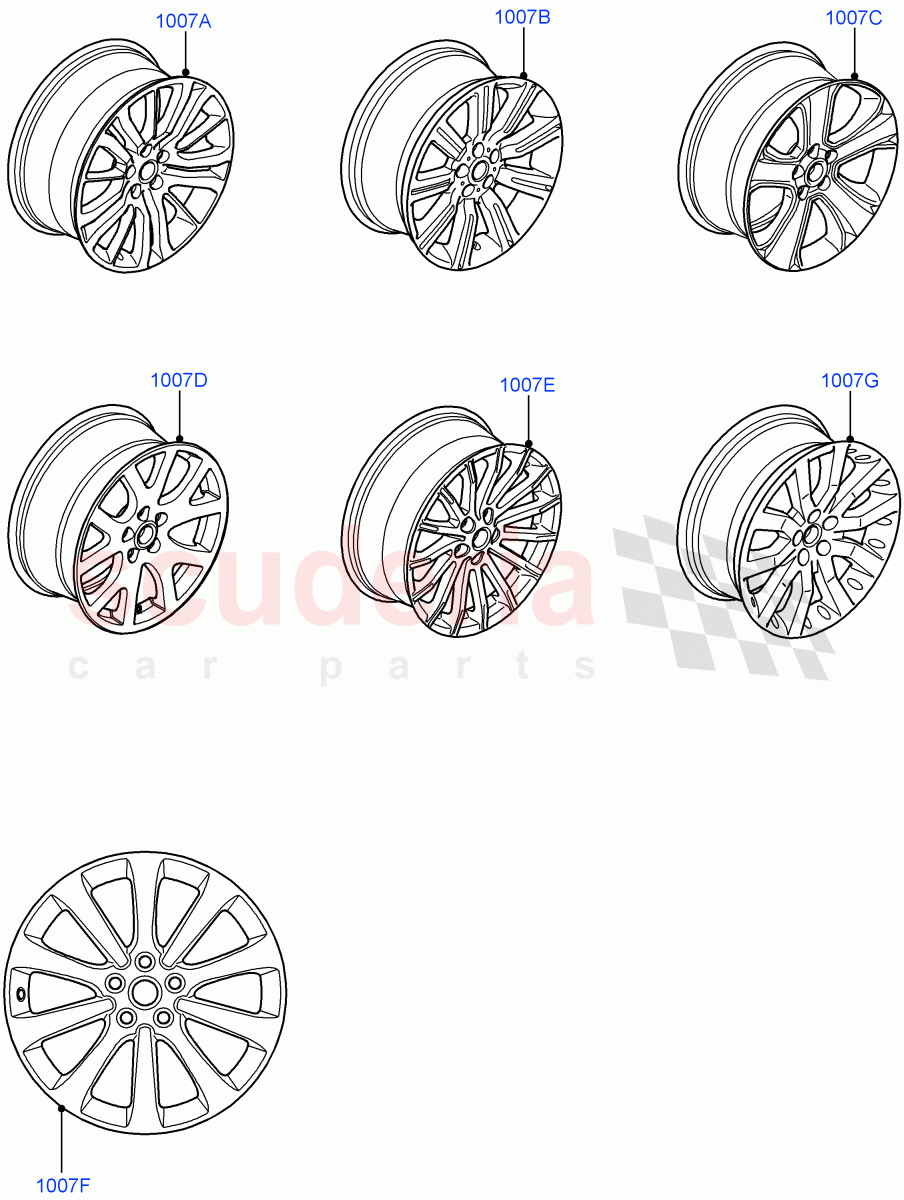 Wheels ((V) FROMAA000001) of Land Rover Land Rover Range Rover Sport (2010-2013) [3.0 Diesel 24V DOHC TC]