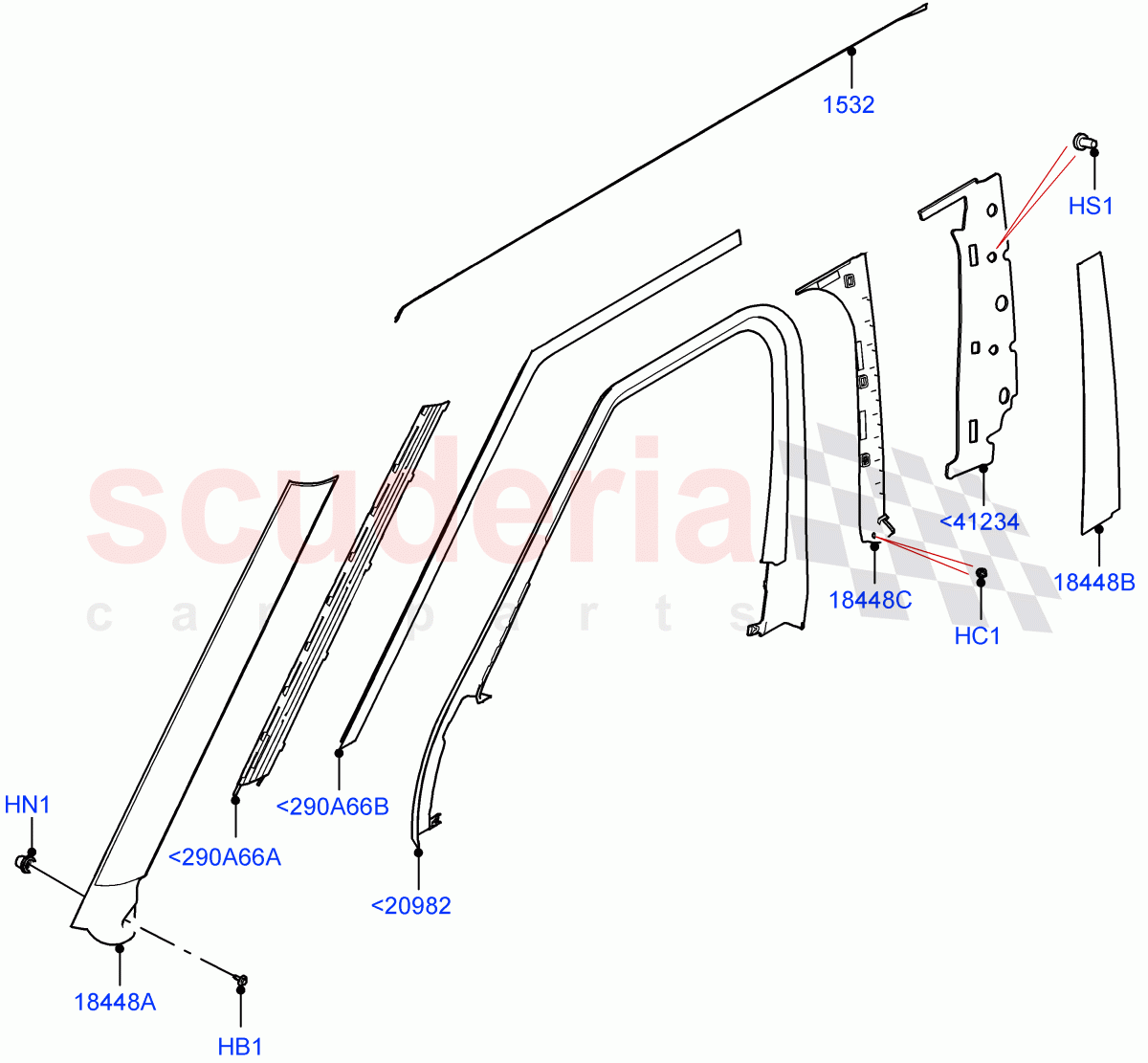 Front Doors, Hinges & Weatherstrips (Finishers) of Land Rover Land Rover Range Rover (2022+) [4.4 V8 Turbo Petrol NC10]