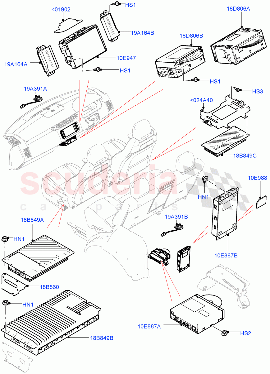 Audio Equipment - Original Fit ((V) TOHA999999) of Land Rover Land Rover Range Rover (2012-2021) [3.0 Diesel 24V DOHC TC]