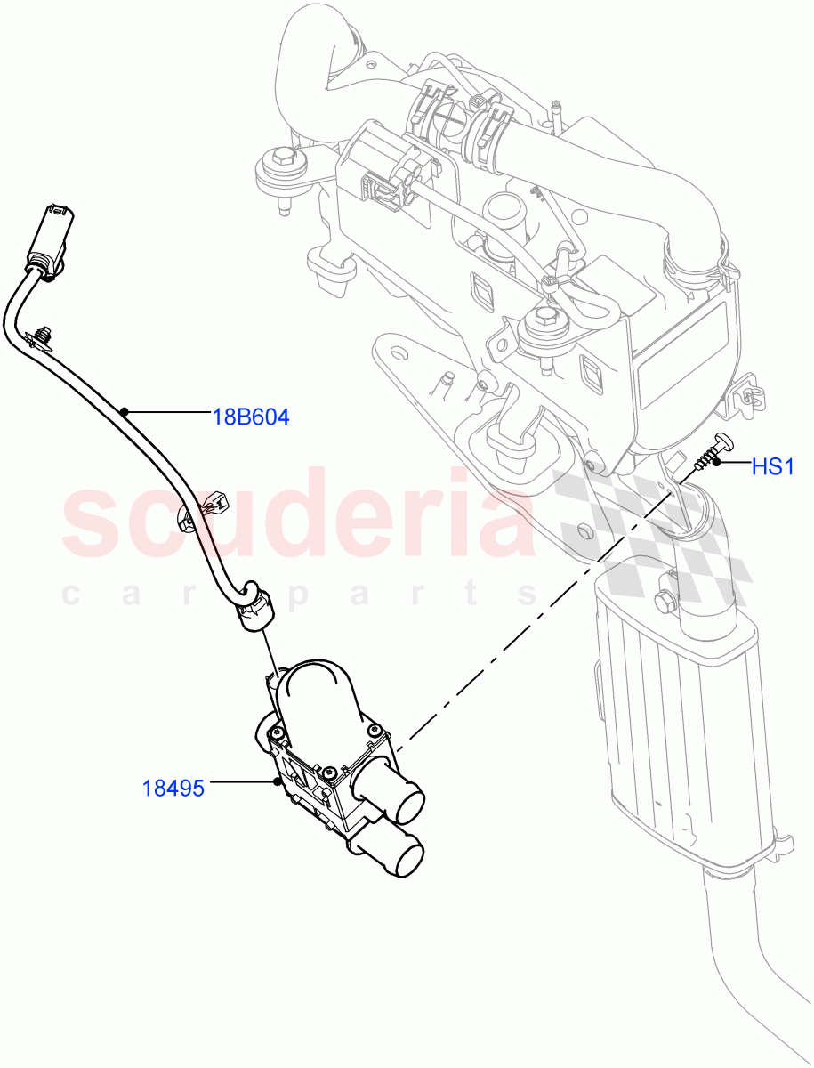 Auxiliary Fuel Fired Pre-Heater (Solihull Plant Build, Heater Water Control) (Park Heating With Remote Control) ((V) FROMHA000001, (V) TOHA999999) of Land Rover Land Rover Discovery 5 (2017+) [3.0 Diesel 24V DOHC TC]