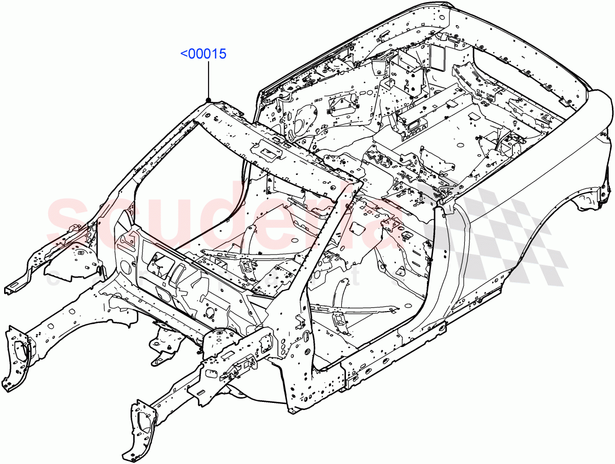 Bodyshell (2 Door Convertible, Halewood (UK)) ((V) FROMGH125984) of Land Rover Land Rover Range Rover Evoque (2012-2018) [2.0 Turbo Petrol AJ200P]