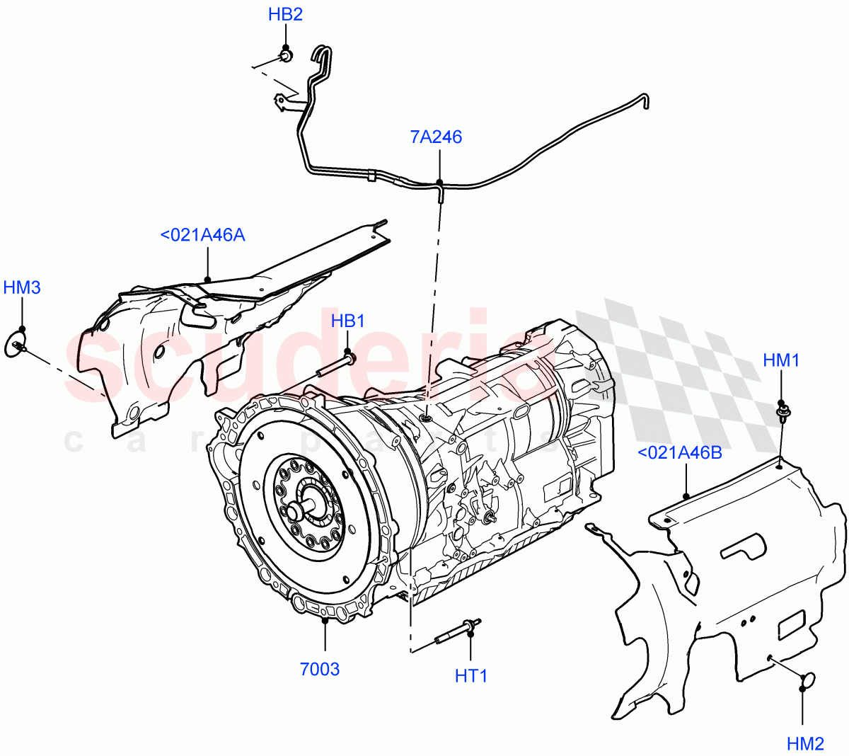 Auto Trans Assy & Speedometer Drive (Nitra Plant Build) (2.0L I4 DSL HIGH DOHC AJ200, 8 Speed Auto Trans ZF 8HP70 4WD) ((V) FROMK2000001) of Land Rover Land Rover Discovery 5 (2017+) [3.0 I6 Turbo Petrol AJ20P6]