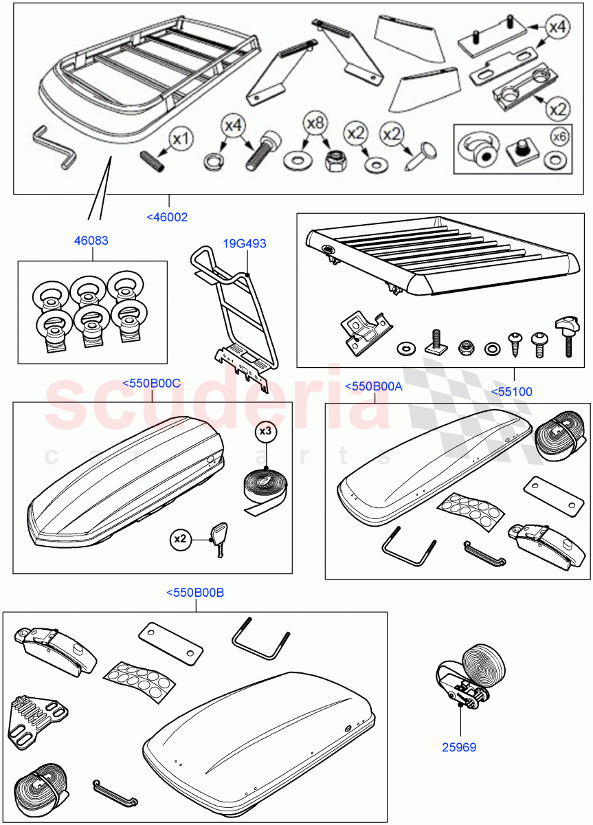 Roof Rack Systems (Accessory) ((V) FROMAA000001) of Land Rover Land Rover Discovery 4 (2010-2016) [3.0 DOHC GDI SC V6 Petrol]