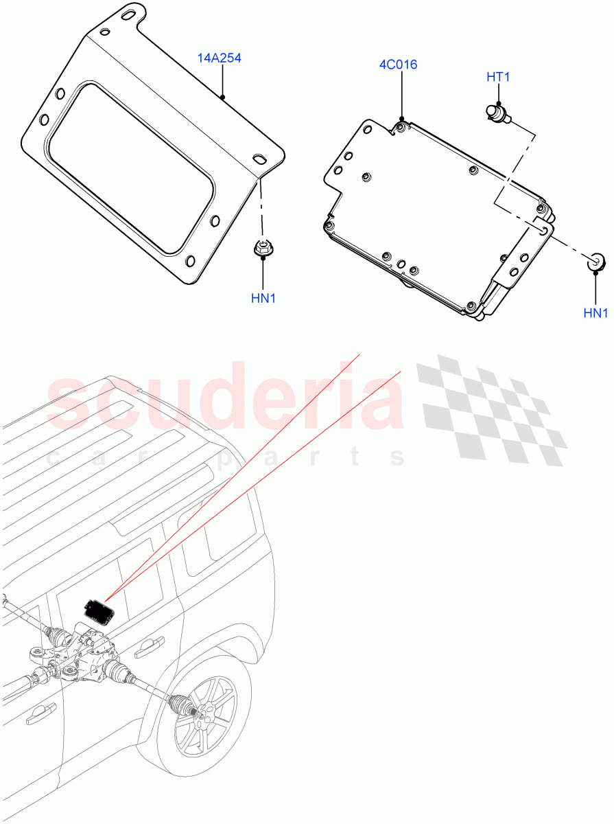 Rear Axle Modules And Sensors (Torque Vectoring By Braking (TVBB)) of Land Rover Land Rover Defender (2020+) [2.0 Turbo Diesel]