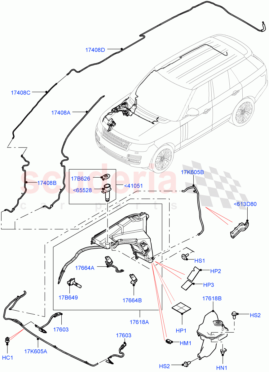 Windscreen Washer of Land Rover Land Rover Range Rover (2012-2021) [4.4 DOHC Diesel V8 DITC]