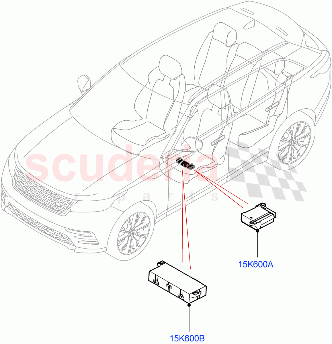 Vehicle Modules And Sensors (Seats) of Land Rover Land Rover Range Rover Velar (2017+) [2.0 Turbo Petrol AJ200P]