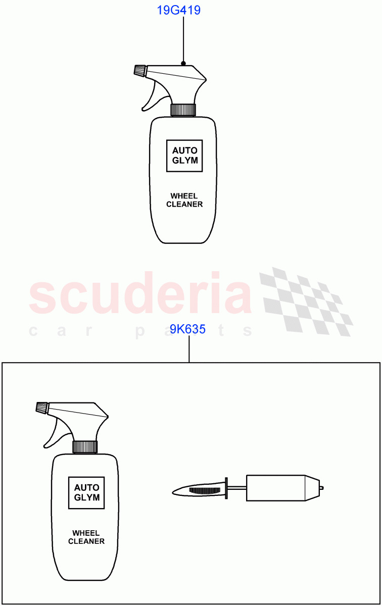 Cleaning Accessories (Exterior) (Itatiaia (Brazil)) of Land Rover Land Rover Range Rover Evoque (2019+) [2.0 Turbo Petrol AJ200P]