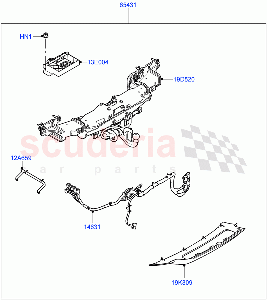 Accessory Pack (Electric Deployable Tow Bar) ((-) "CDN/USA") of Land Rover Land Rover Range Rover (2022+) [3.0 I6 Turbo Petrol AJ20P6]