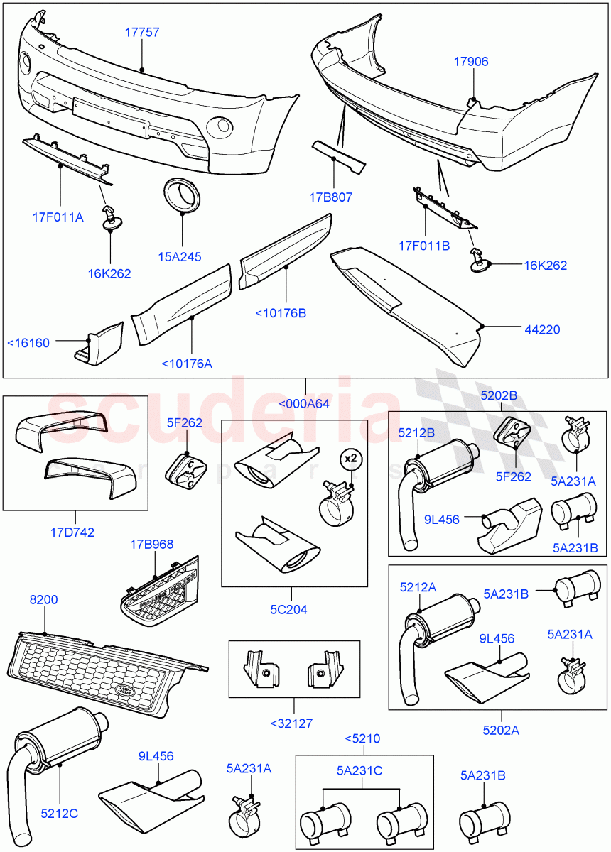 Complete Vehicle Body Dress Up Kits (Accessory) ((V) FROMAA000001) of Land Rover Land Rover Range Rover Sport (2010-2013) [3.6 V8 32V DOHC EFI Diesel]