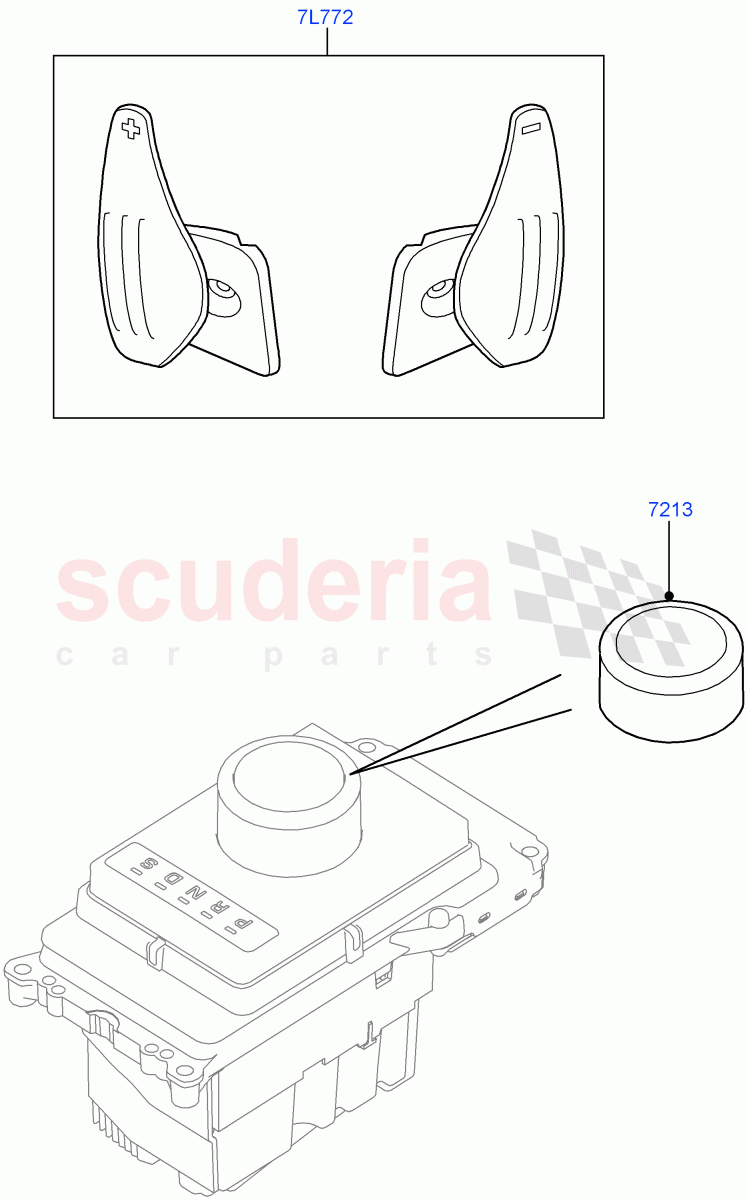 Interior Styling Finishers (Accessory, Gear Knob) (Halewood (UK), Itatiaia (Brazil)) of Land Rover Land Rover Discovery Sport (2015+) [1.5 I3 Turbo Petrol AJ20P3]