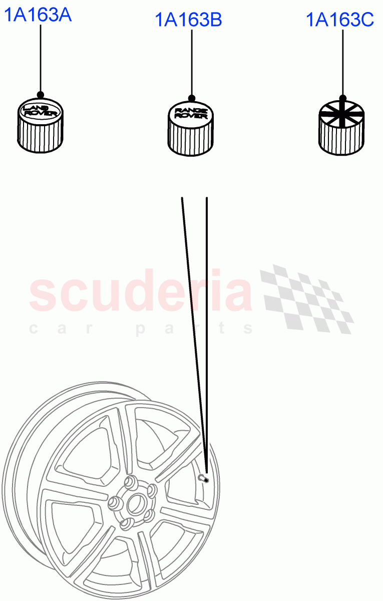 Wheel Ornamentation (Accessory) of Land Rover Land Rover Range Rover (2022+) [3.0 I6 Turbo Petrol AJ20P6]