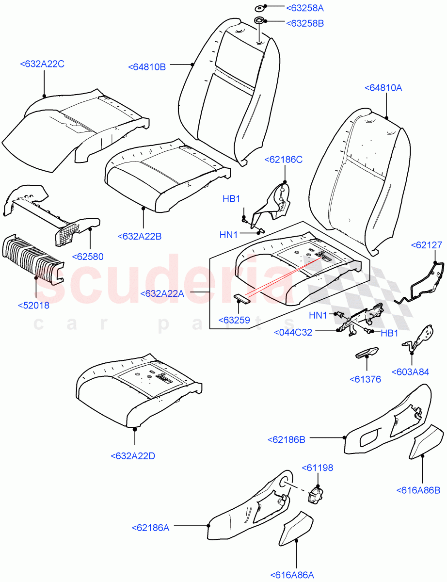 Front Seat Pads/Valances & Heating (Pads/Valances) of Land Rover Land Rover Range Rover Velar (2017+) [2.0 Turbo Diesel]