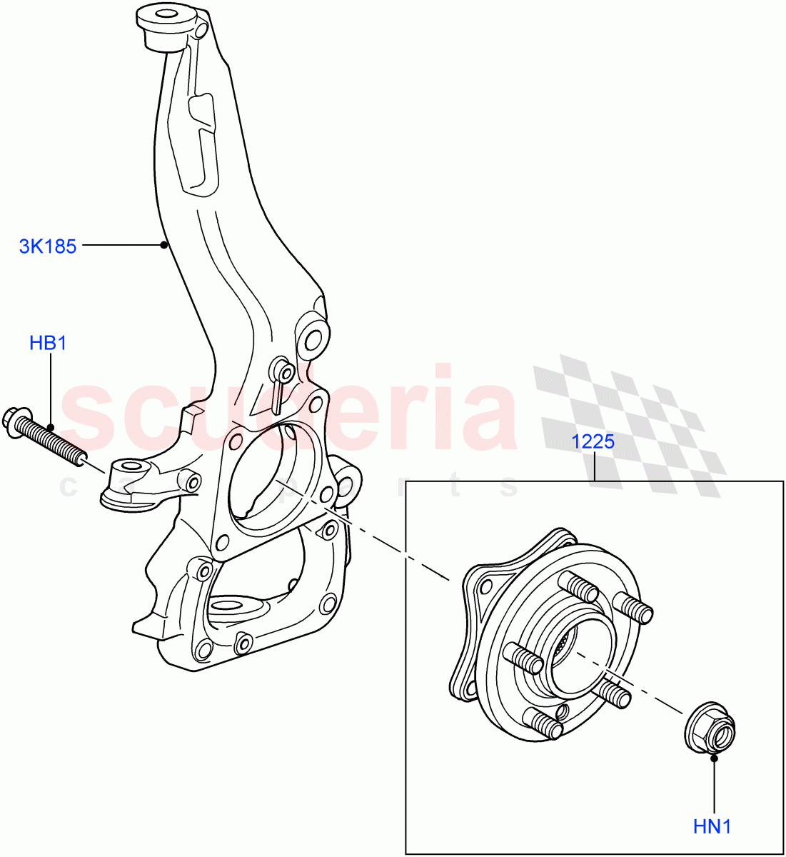 Front Knuckle And Hub ((V) FROMAA000001) of Land Rover Land Rover Range Rover Sport (2010-2013) [3.6 V8 32V DOHC EFI Diesel]