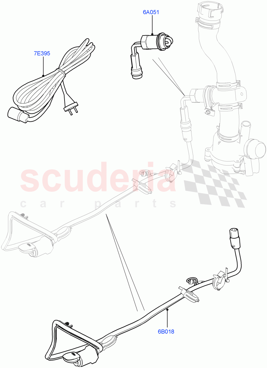 Engine Heater (3.0 V6 Diesel Electric Hybrid Eng, (+) "CDN/MEX/USA", Immersion Heater - 700W / 110V, 3.0 V6 D Gen2 Mono Turbo, 3.0 V6 D Gen2 Twin Turbo) ((V) FROMGA000001) of Land Rover Land Rover Range Rover Sport (2014+) [3.0 Diesel 24V DOHC TC]