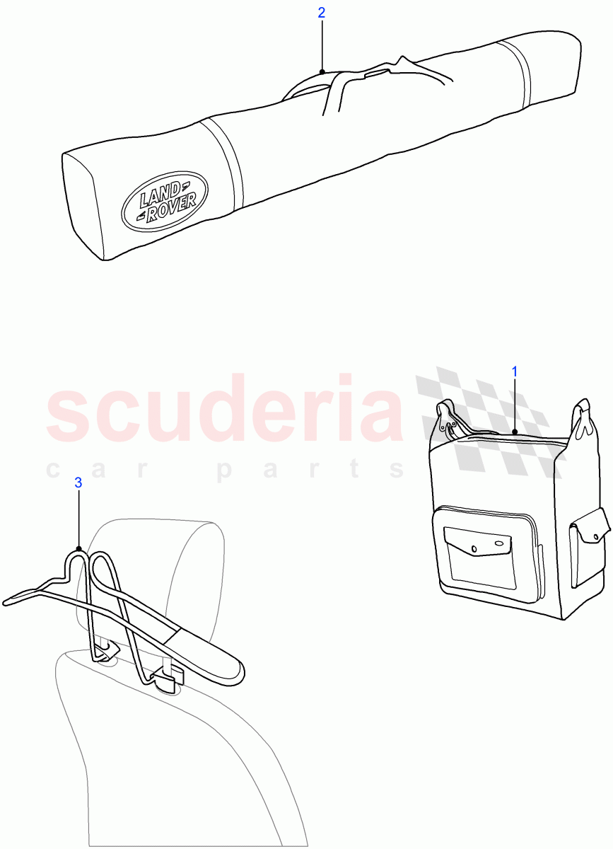 Touring Accessories ((V) FROM7A000001) of Land Rover Land Rover Defender (2007-2016)