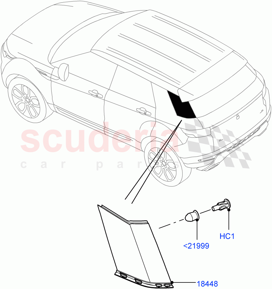 Luggage Compartment Door (Finishers) (Itatiaia (Brazil)) ((V) FROMGT000001) of Land Rover Land Rover Range Rover Evoque (2012-2018) [2.2 Single Turbo Diesel]