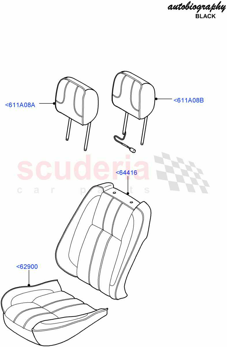 Front Seat Covers (Autobiography Black LE) ((V) FROMAA313069) of Land Rover Land Rover Range Rover (2010-2012) [5.0 OHC SGDI SC V8 Petrol]