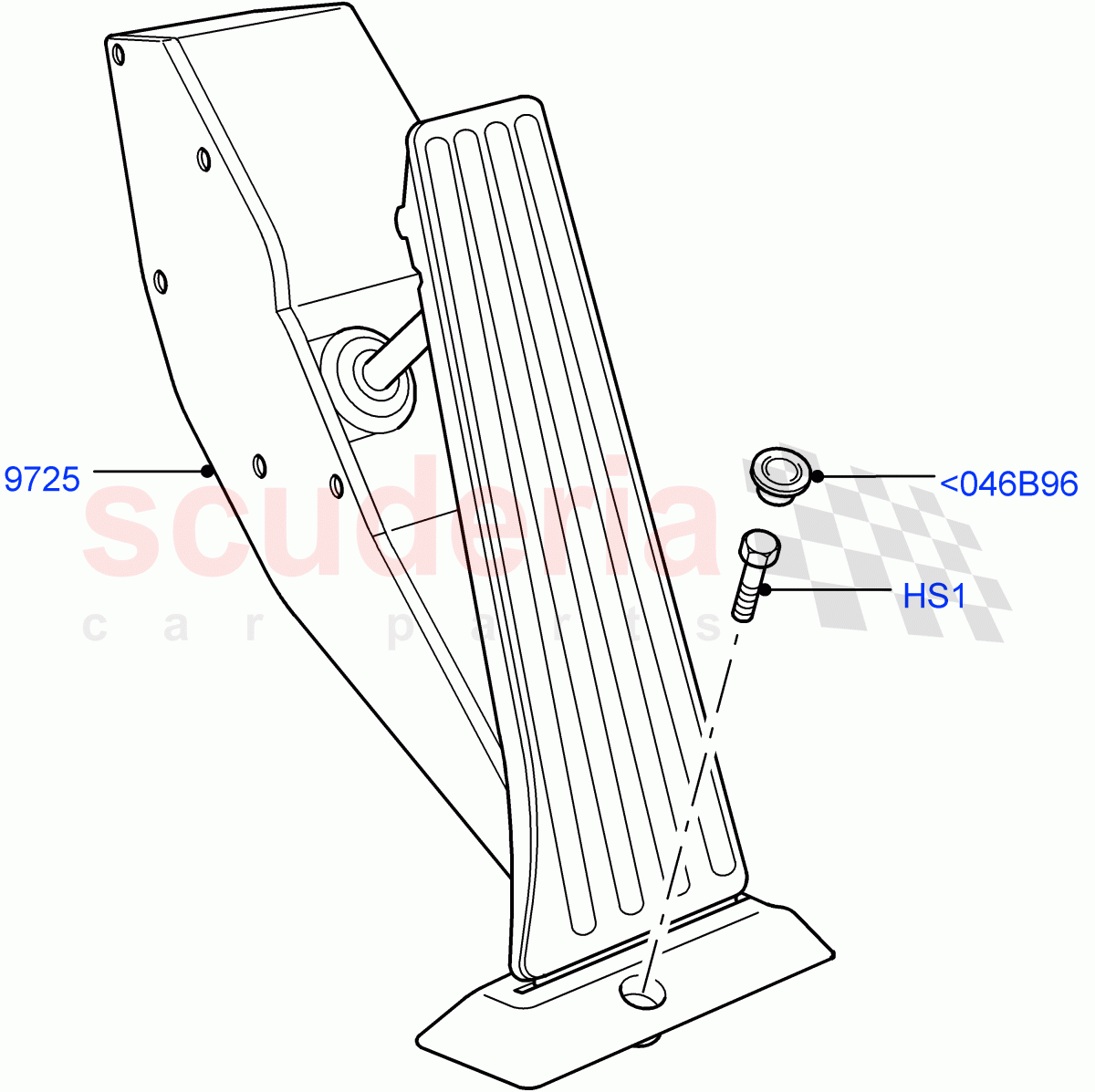 Accelerator/Injection Pump Controls (3.6L V8 32V DOHC EFi Diesel Lion) ((V) FROMAA000001) of Land Rover Land Rover Range Rover (2010-2012) [3.6 V8 32V DOHC EFI Diesel]