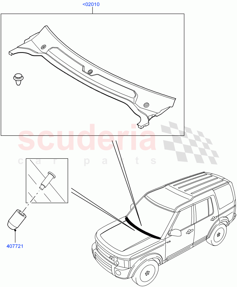 Cowl/Panel And Related Parts ((V) FROMAA000001) of Land Rover Land Rover Discovery 4 (2010-2016) [3.0 DOHC GDI SC V6 Petrol]