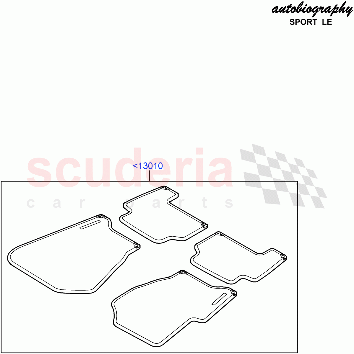 Floor Trim (Autobiography Sport LE) ((V) FROMCA000001) of Land Rover Land Rover Range Rover Sport (2010-2013) [5.0 OHC SGDI NA V8 Petrol]
