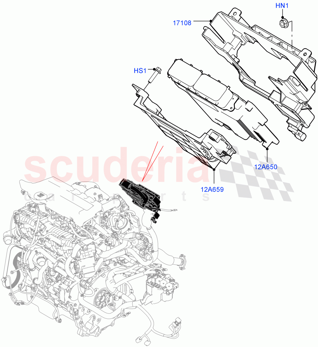 Engine Modules And Sensors (2.0L AJ20P4 Petrol E100 PTA, Halewood (UK), 2.0L AJ20P4 Petrol Mid PTA, 2.0L AJ20P4 Petrol High PTA) of Land Rover Land Rover Discovery Sport (2015+) [2.0 Turbo Petrol AJ200P]