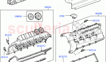 シリンダーヘッドカバー（5.0L P AJ133 DOHC CDA S/C エンハンスド）（(V)...