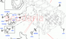 シリンダー ブロックおよびプラグ (2.0L I4 HIGH DOHC AJ200 PETROL, 2.0L I4 MID DOHC...